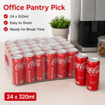 Coca-Cola Original Taste Classic Cans 24 x 320ml｜可口可乐经典原味罐装汽水 - Image 2